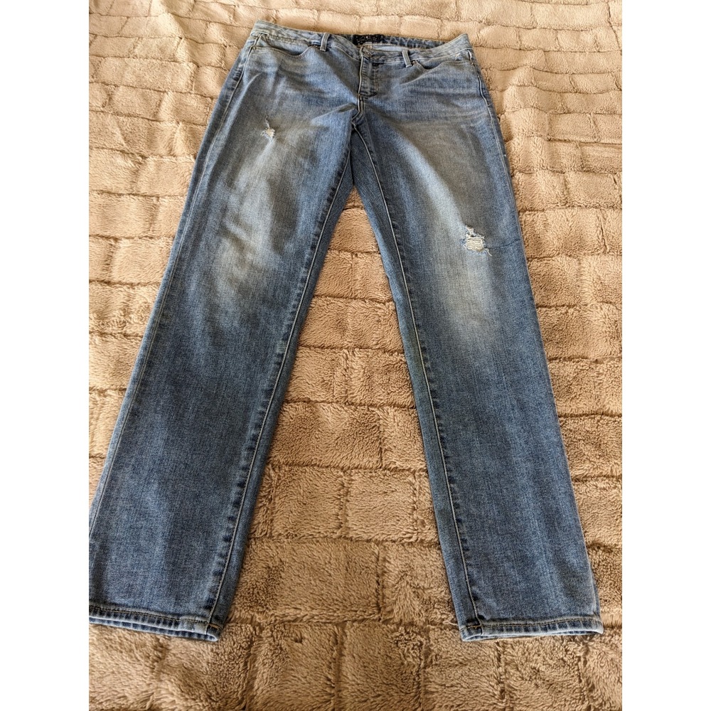 Lucky Brand Hayden Skinny Jeans Womens 12/31 Medium Wash Distressed 7WP1685